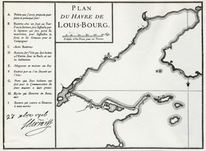 Harbour Plan of Louisbourg